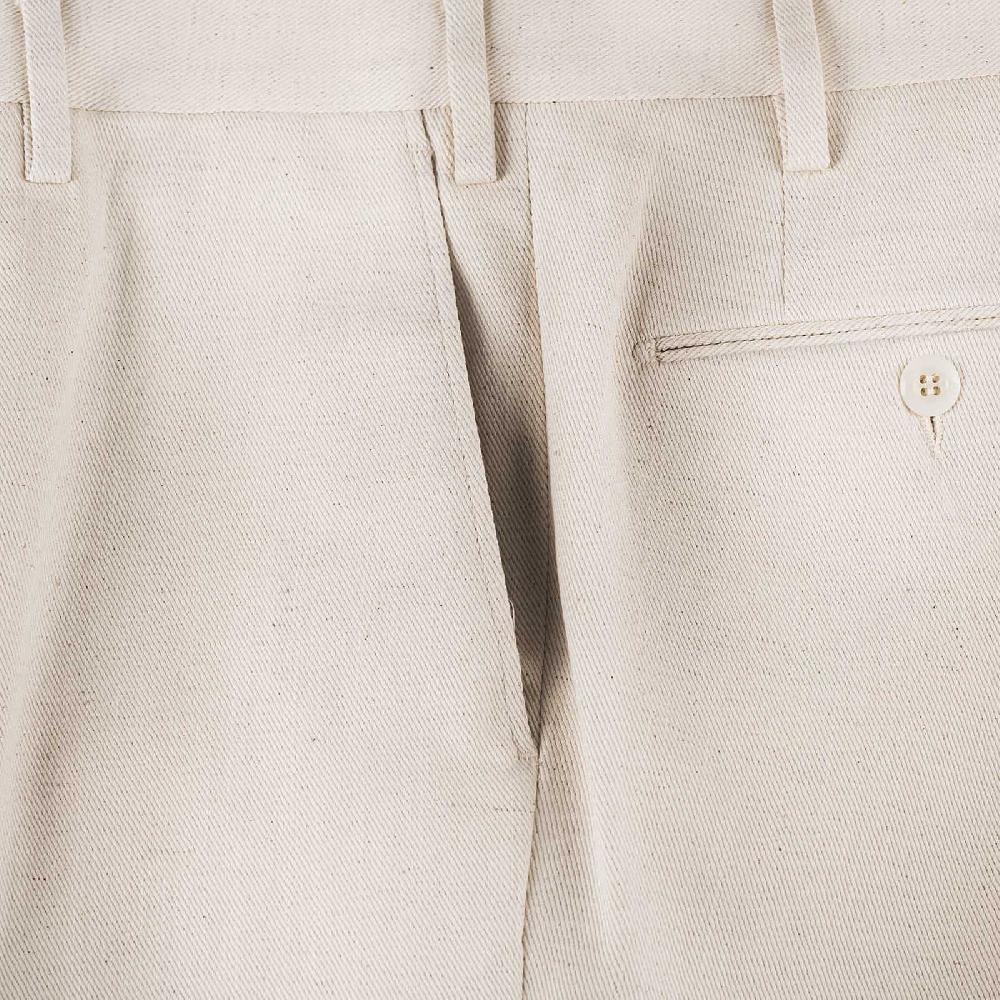 Rubinacci Pantalone In Cotone Panna