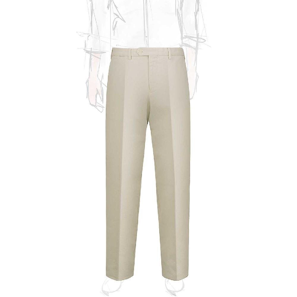 Rubinacci Pantalone in cotone panna