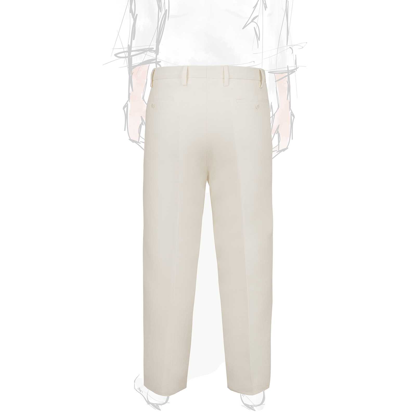 Rubinacci Pantalone In Lino Bianco