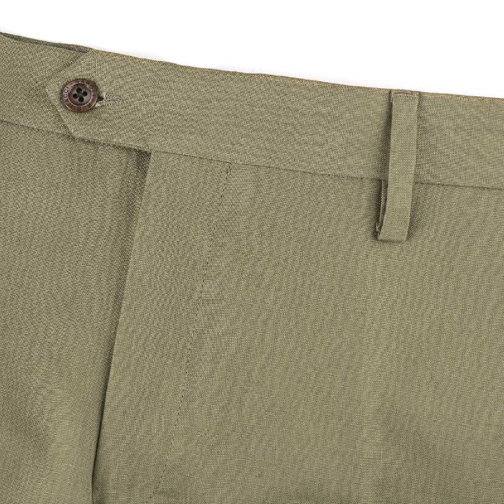 Rubinacci Pantalone In Lino Oliva