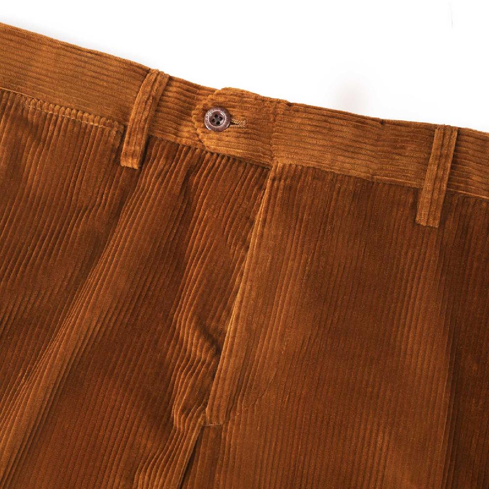 Rubinacci Pantalone In Velluto A Coste Ruggine