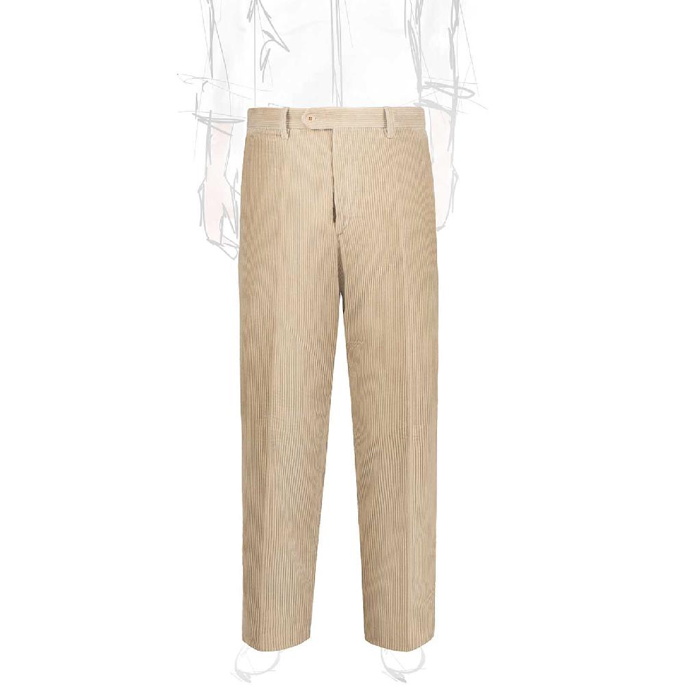 Rubinacci Pantalone in velluto a coste sabbia