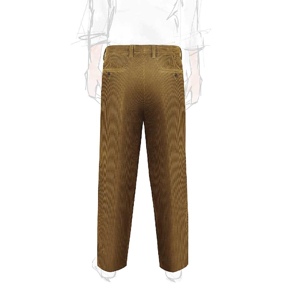 Rubinacci Pantalone In Velluto A Coste Visone