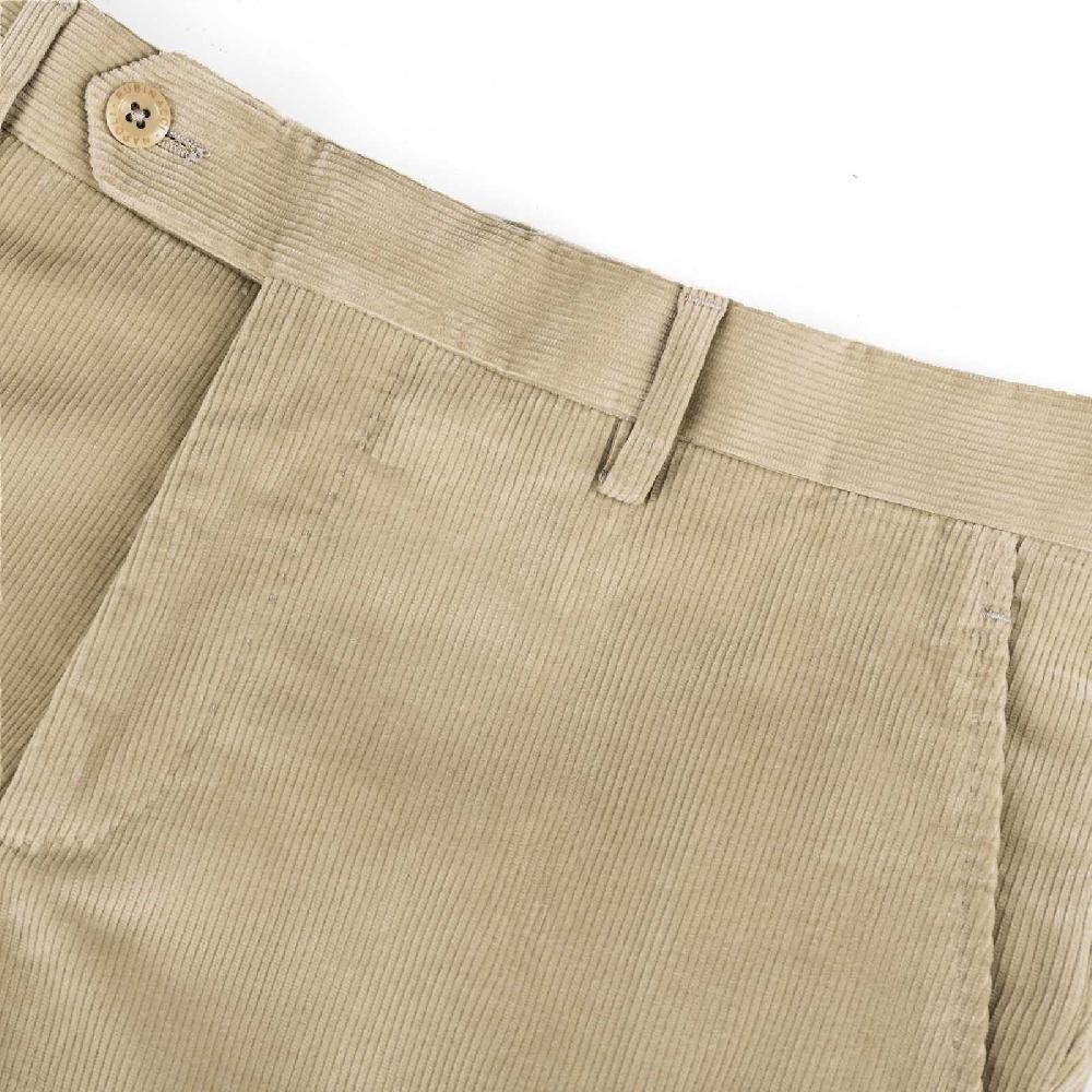 Rubinacci Pantalone In Velluto A Costine Beige