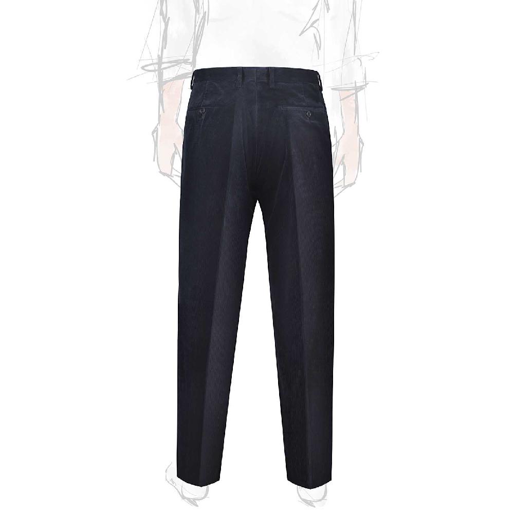 Rubinacci Pantalone In Velluto A Costine Blu