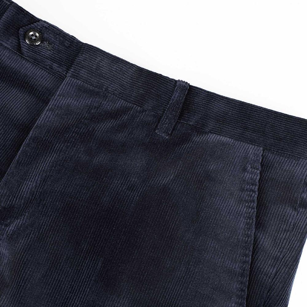 Rubinacci Pantalone In Velluto A Costine Blu