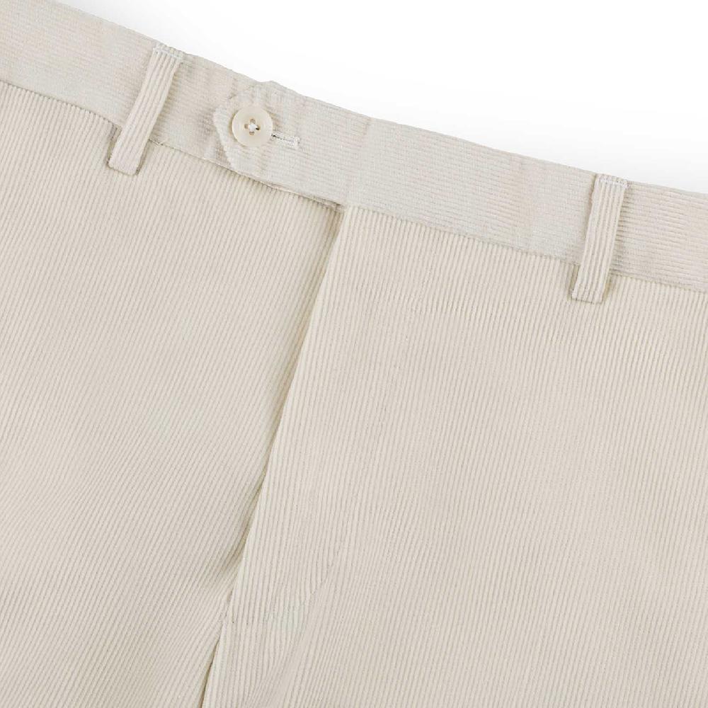 Rubinacci Pantalone In Velluto A Costine Latte