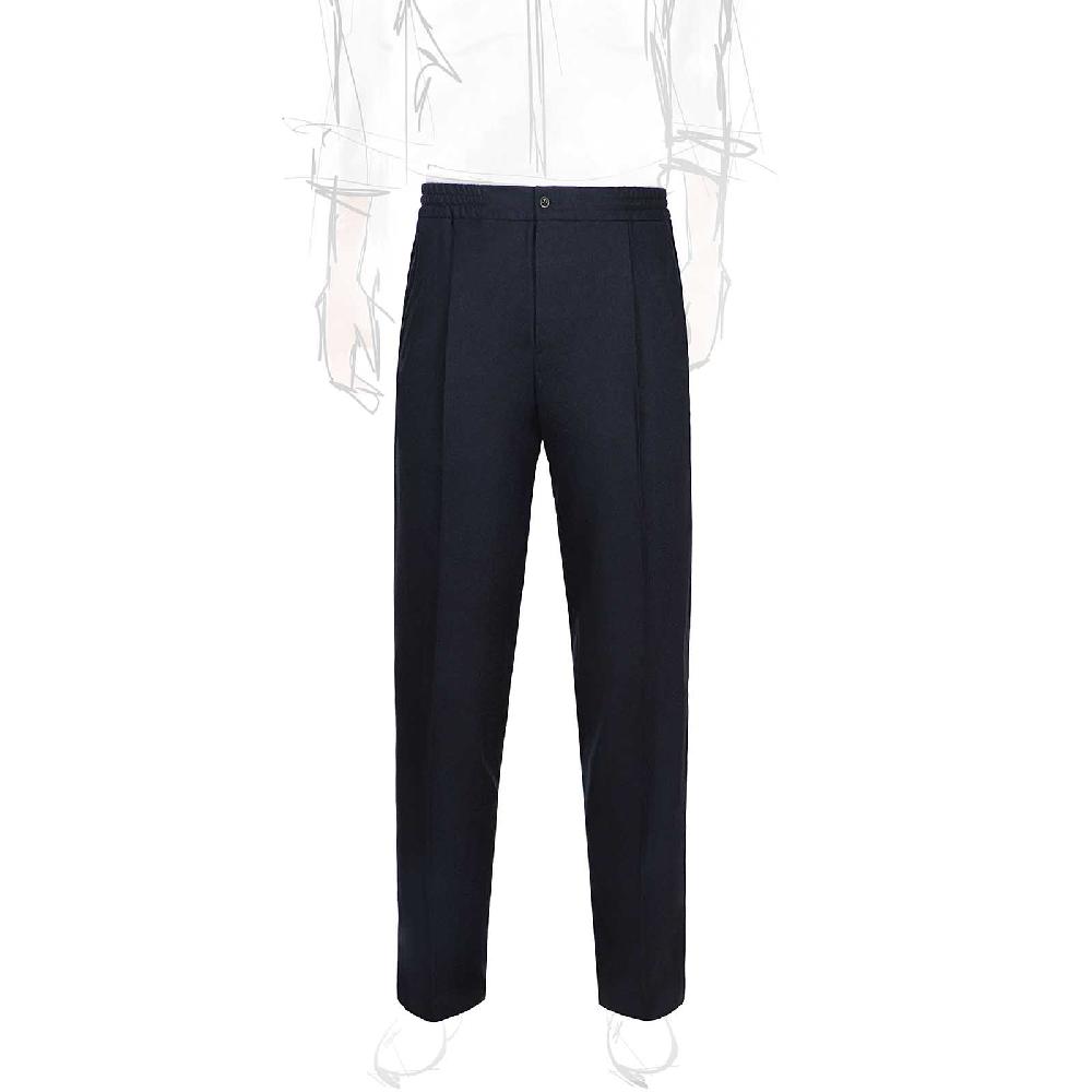 Rubinacci Pantalone leisure in flanella blu