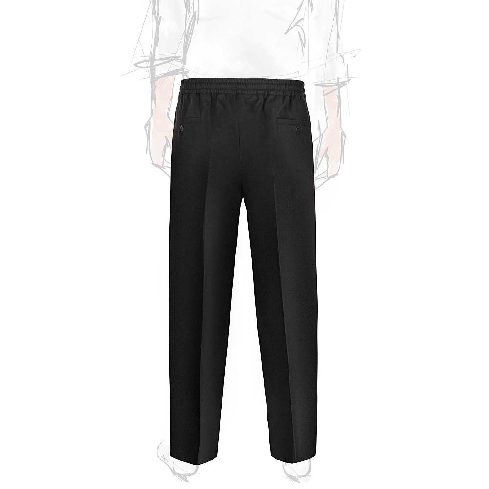 Rubinacci Pantalone Leisure In Flanella Nero