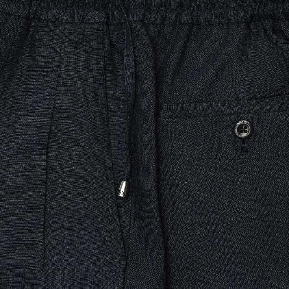 Rubinacci Pantalone Leisure In Lino Blu