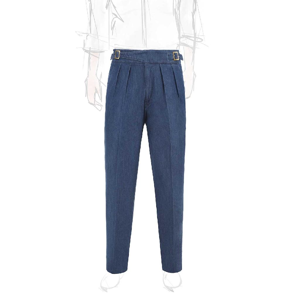 Rubinacci Pantalone manny in cotone jeans