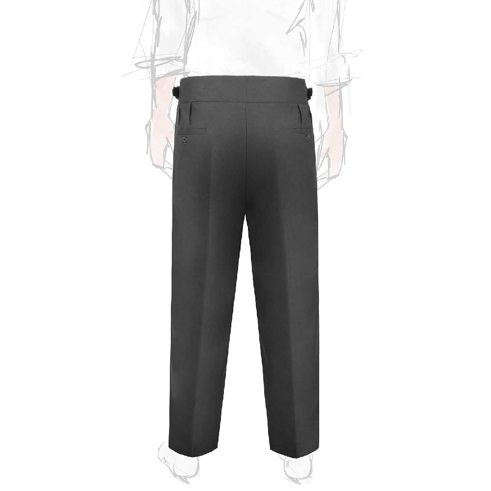 Rubinacci Pantalone Manny In Flanella Grigio Scuro