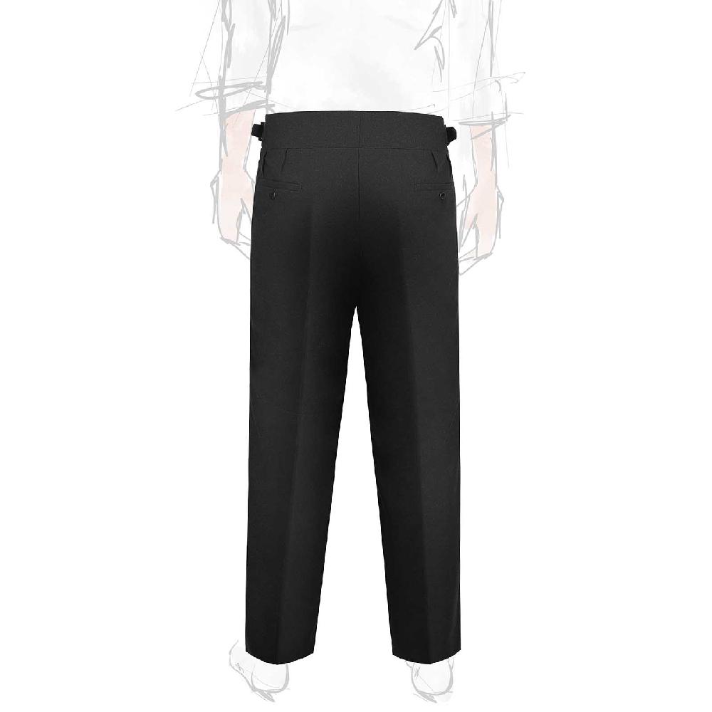 Rubinacci Pantalone Manny In Flanella Nero