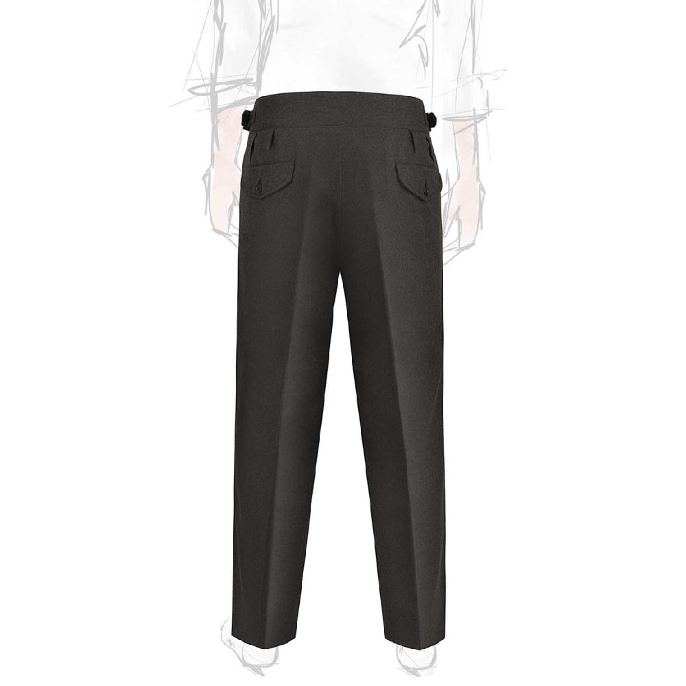 Rubinacci Pantalone Manny In Flanella Verde