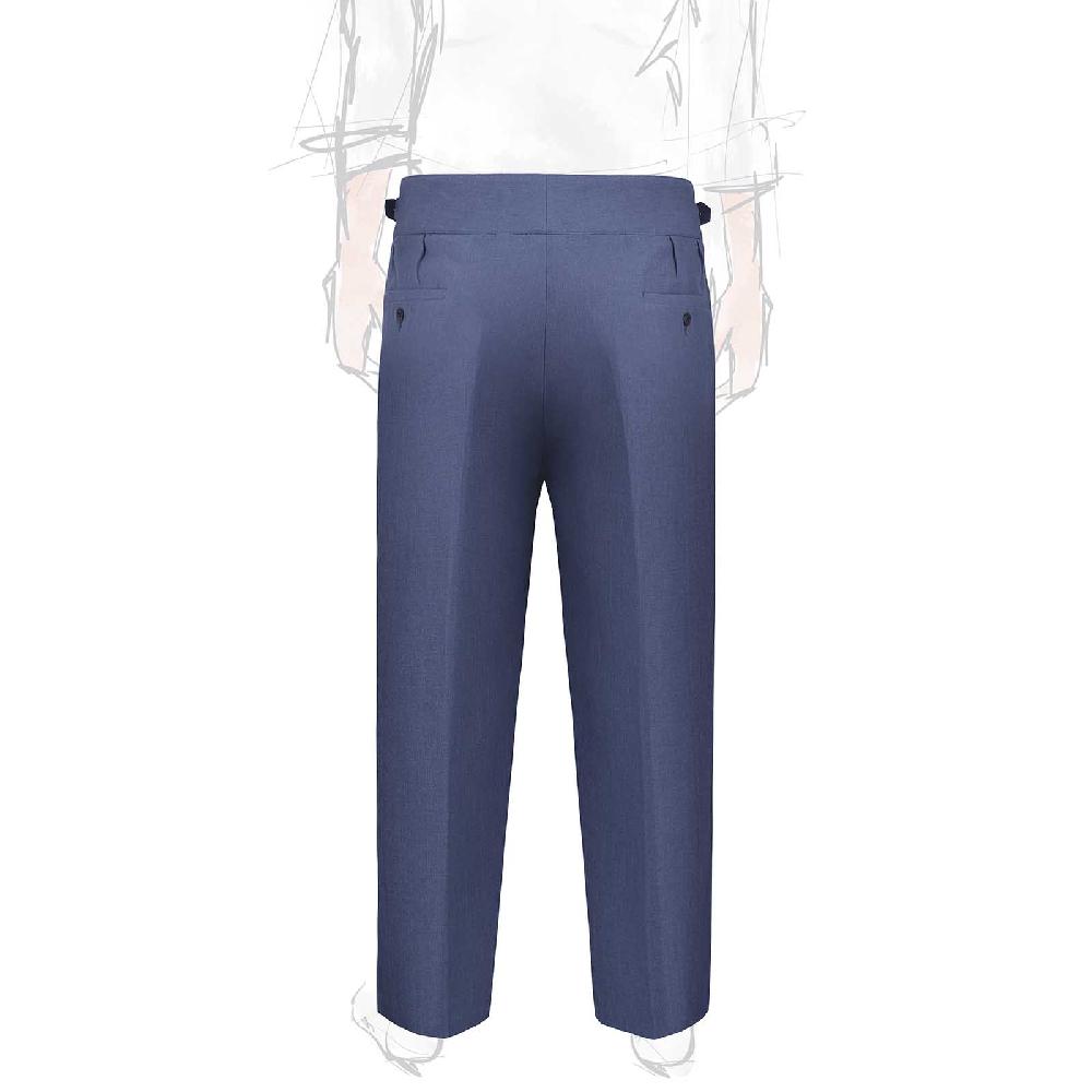 Rubinacci Pantalone Manny In Lino Denim