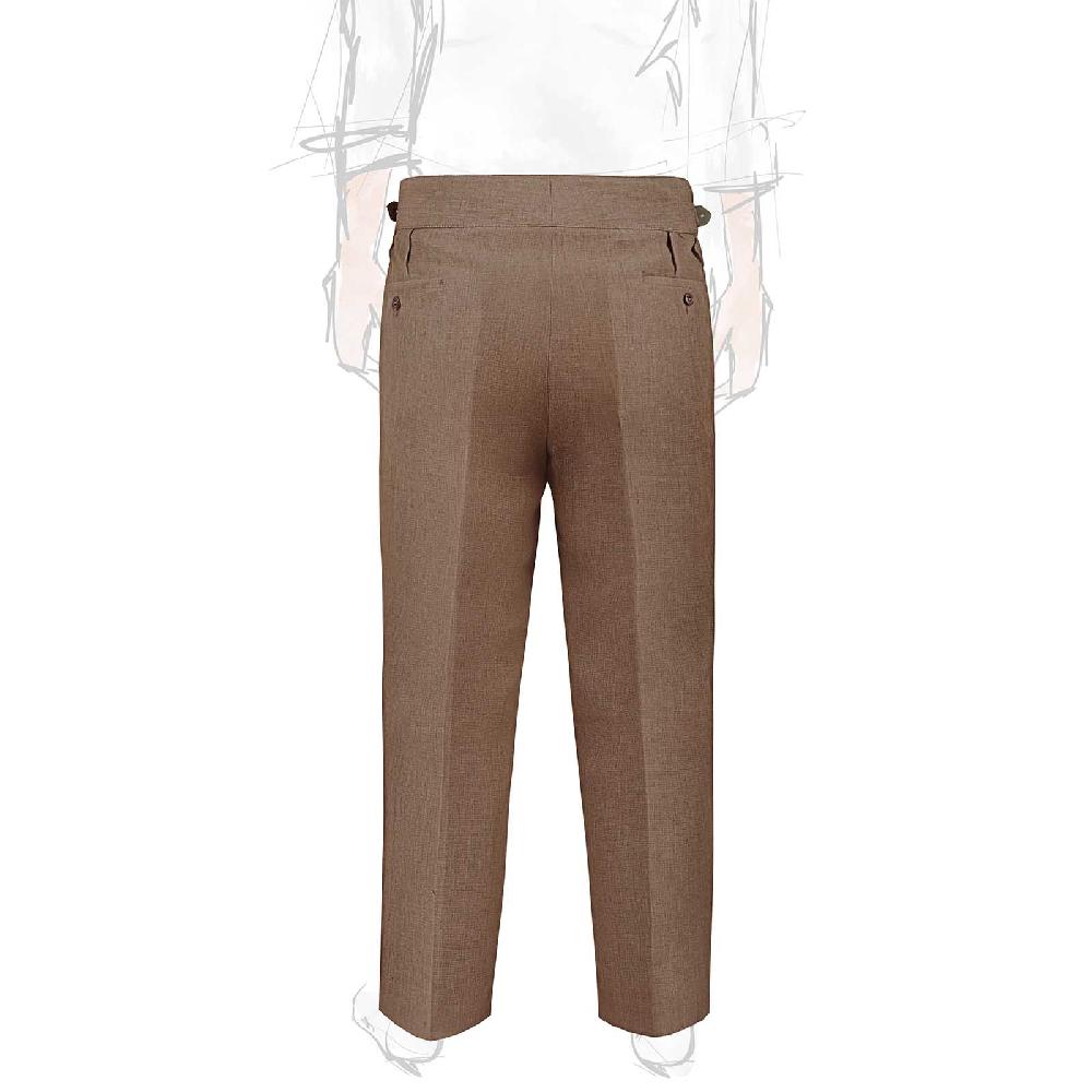 Rubinacci Pantalone Manny In Lino Tabacco