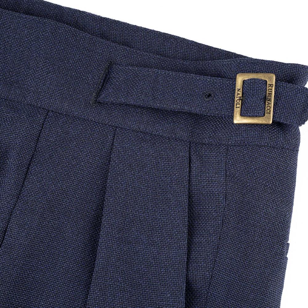Rubinacci Pantalone Manny In Saglia Blu