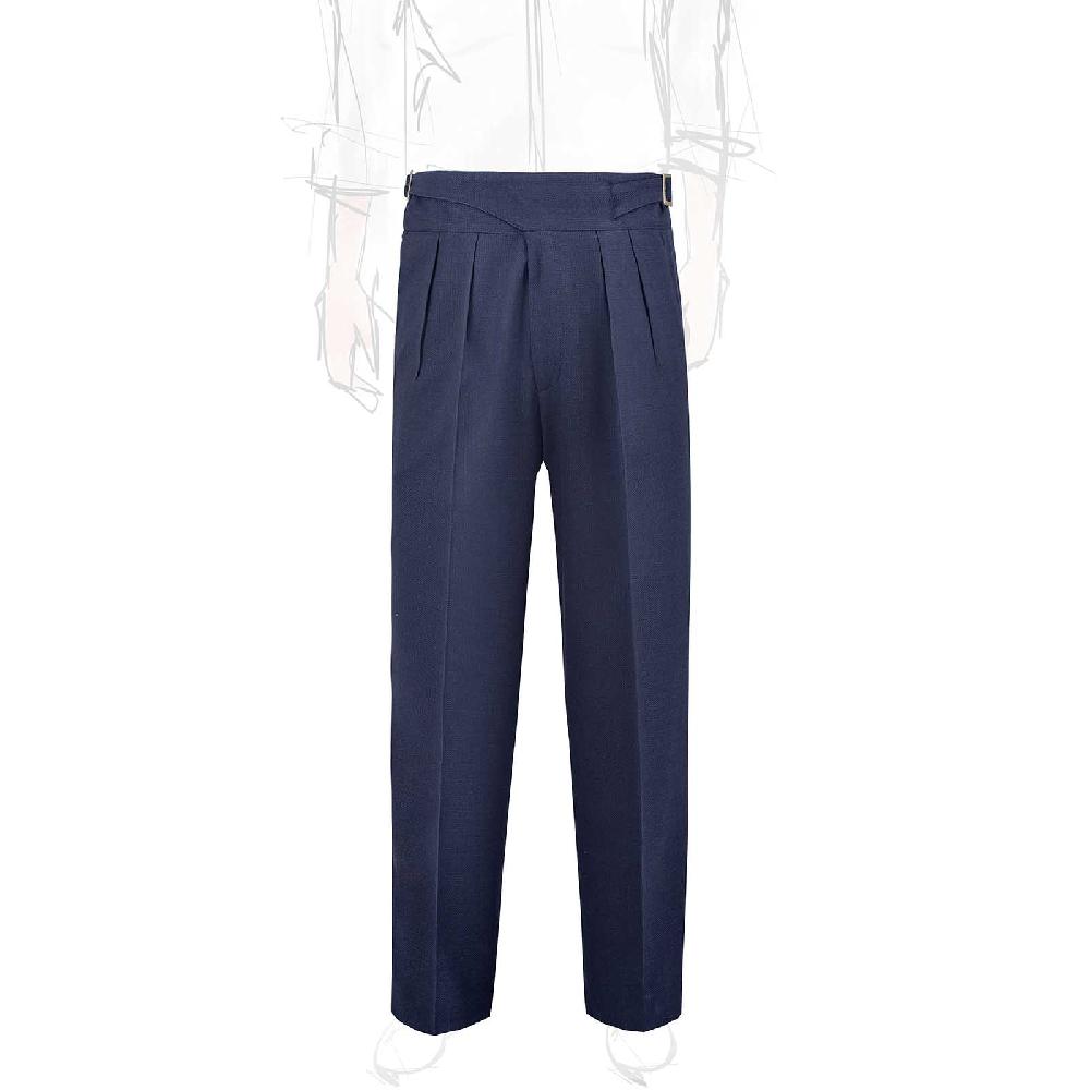 Rubinacci Pantalone Manny in saglia blu