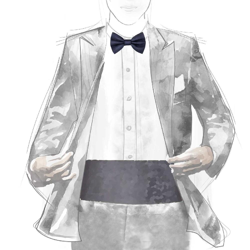 Rubinacci Papillon Grosgrain Blu Sciolto