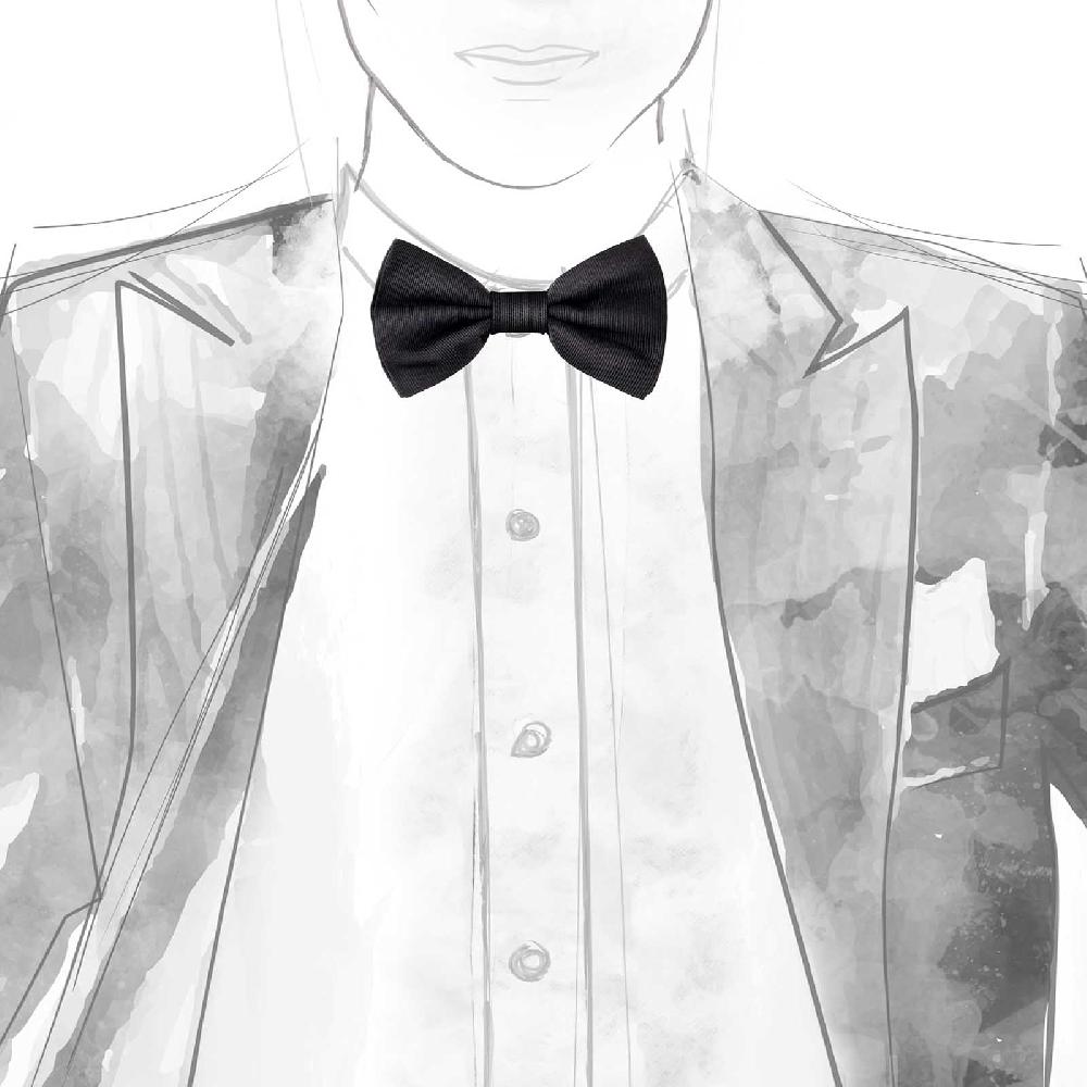 Rubinacci Papillon Grosgrain Nero Sciolto