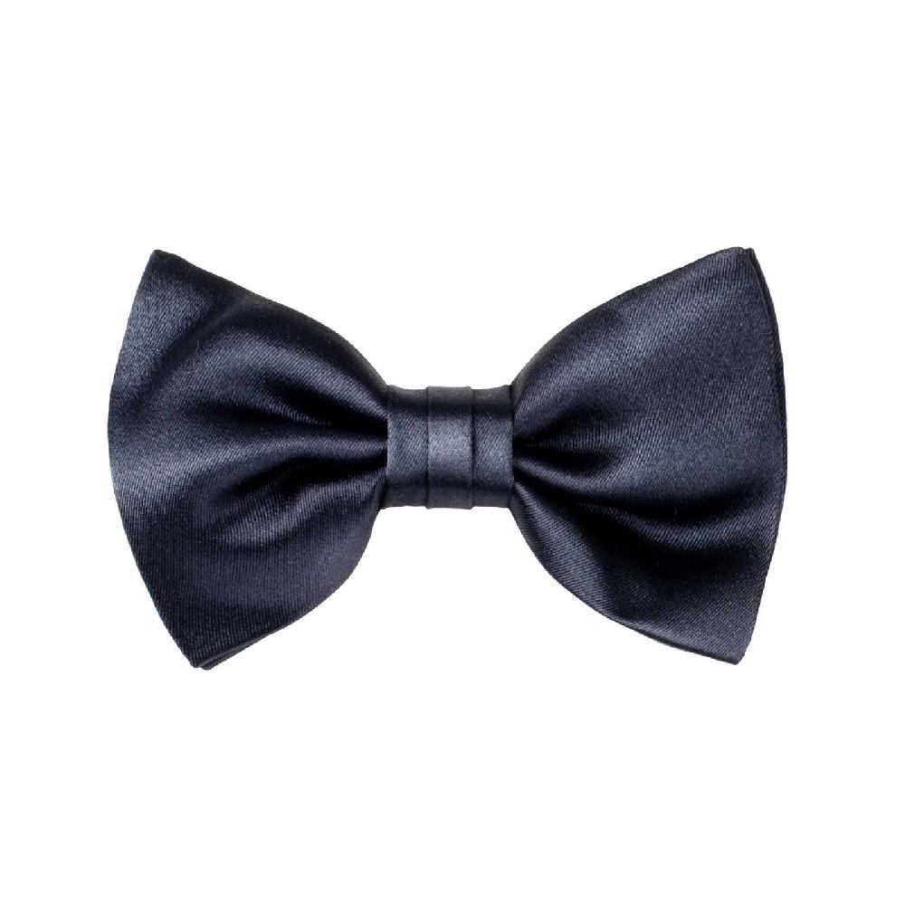 Rubinacci Papillon in raso di seta blu fatto