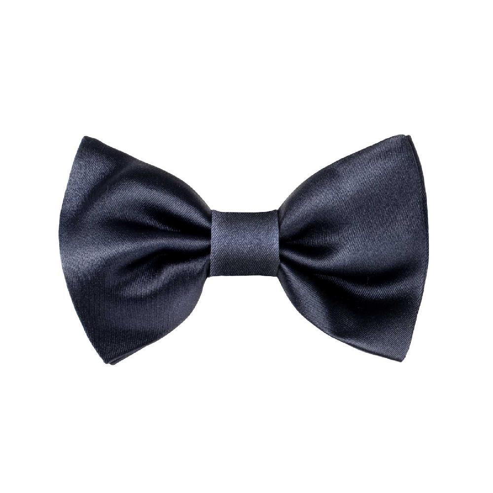 Rubinacci Papillon in raso di seta blu sciolto