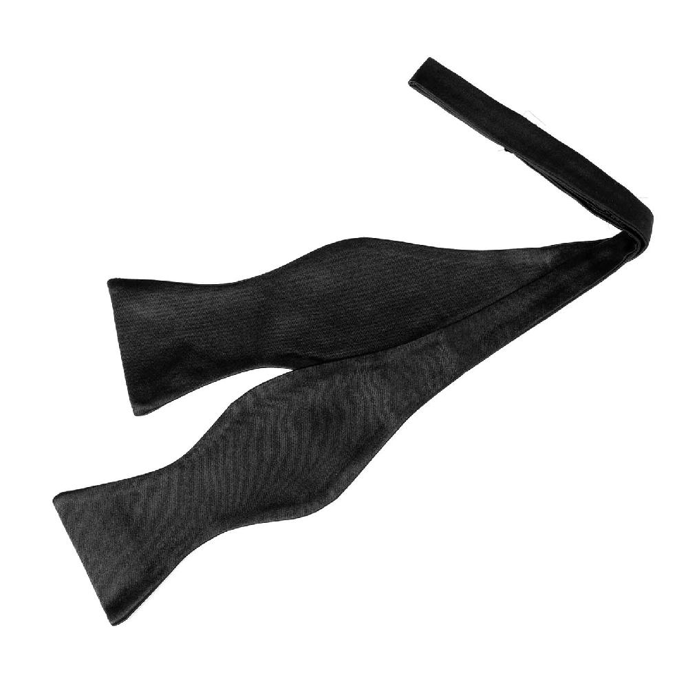 Rubinacci Papillon In Raso Di Seta Nero Sciolto