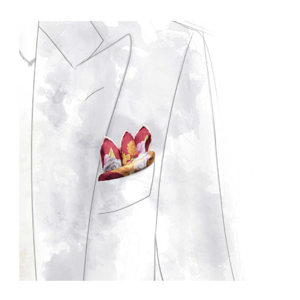 Rubinacci Pochette Arcimboldo Bordeaux