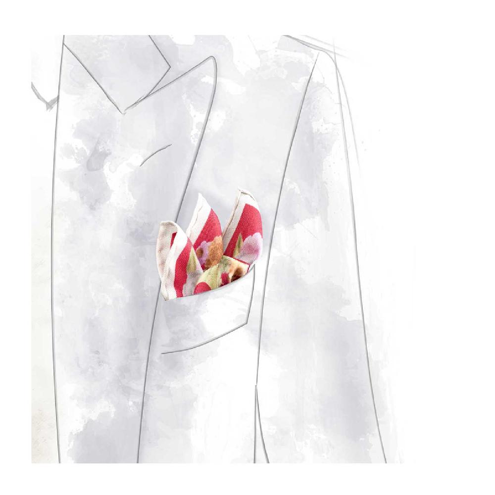 Rubinacci Pochette Arcimboldo Fragola