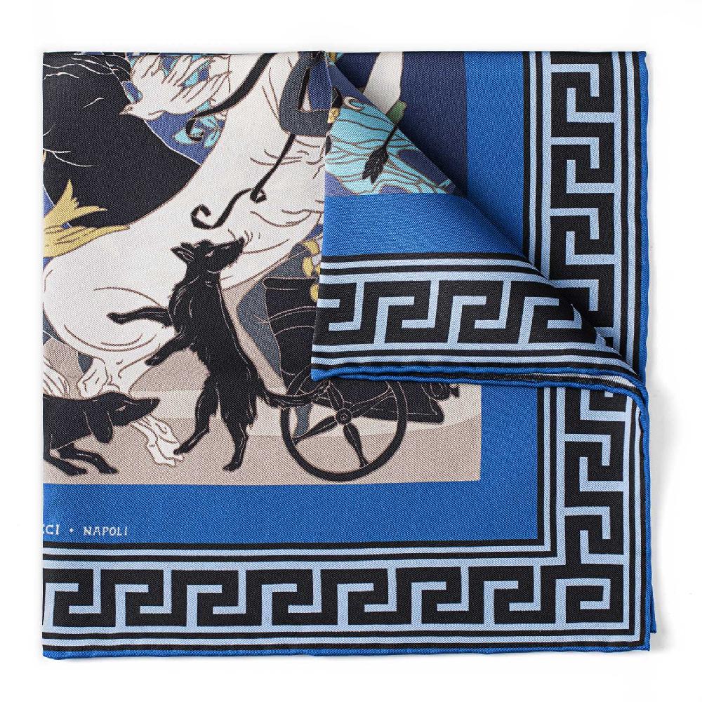 Rubinacci Pochette Artemide E Apollo Bluette