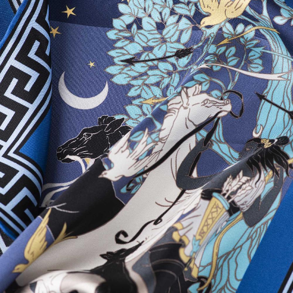 Rubinacci Pochette Artemide E Apollo Bluette