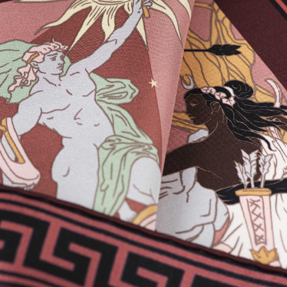 Rubinacci Pochette Artemide E Apollo Bordeaux