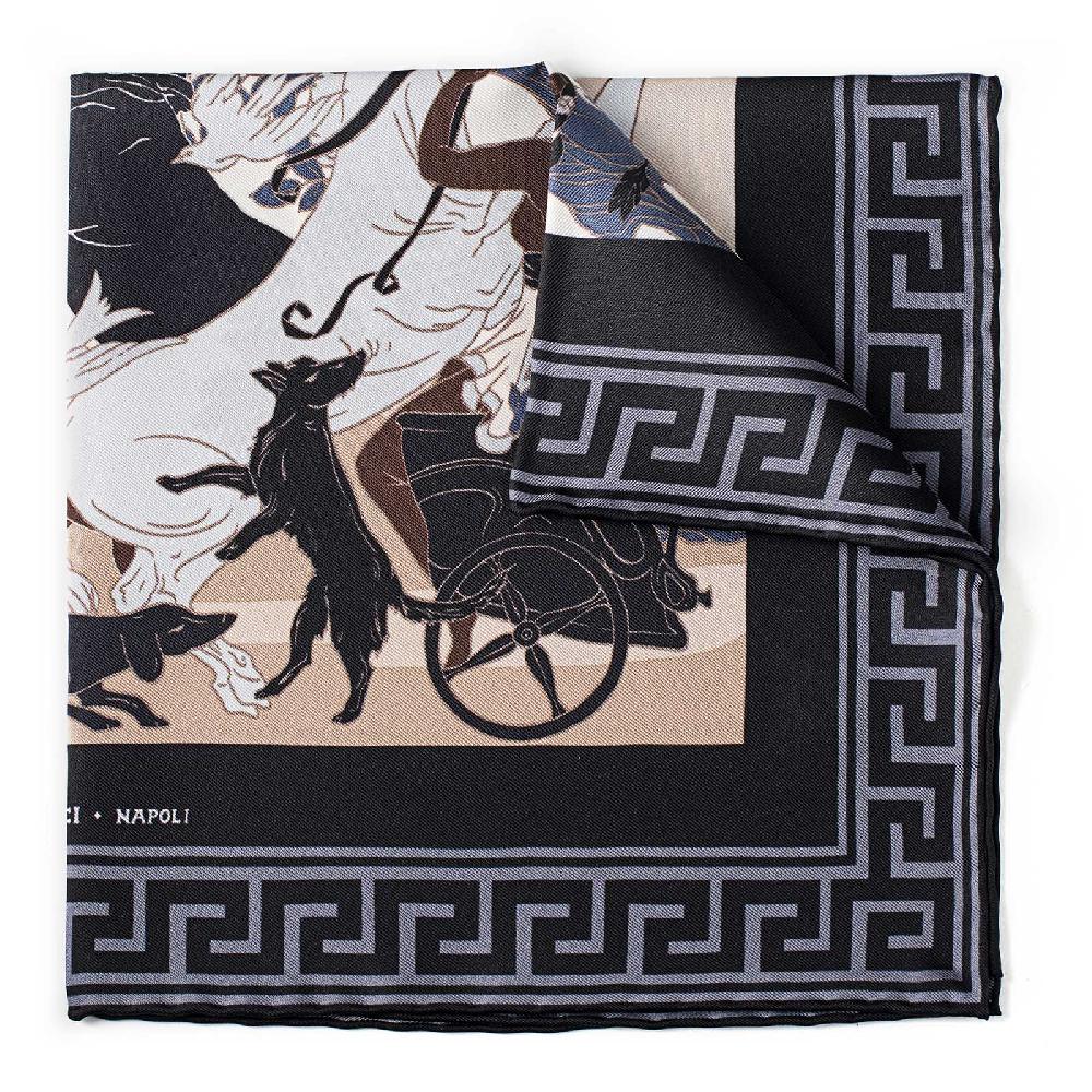 Rubinacci Pochette Artemide E Apollo Grigio