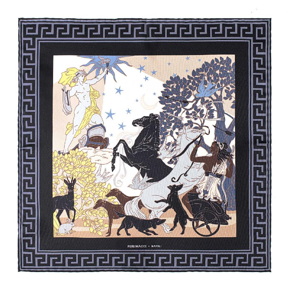 Rubinacci Pochette Artemide e Apollo grigio