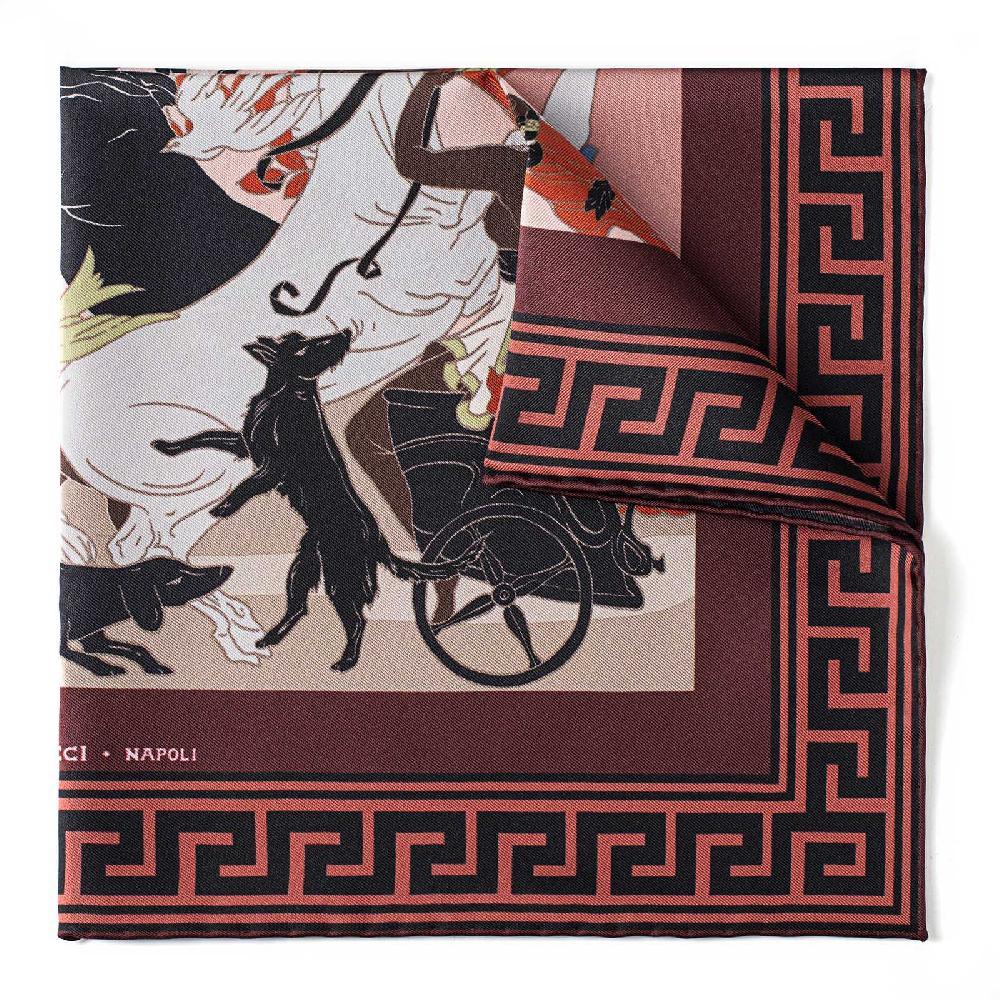 Rubinacci Pochette Artemide E Apollo Mattone