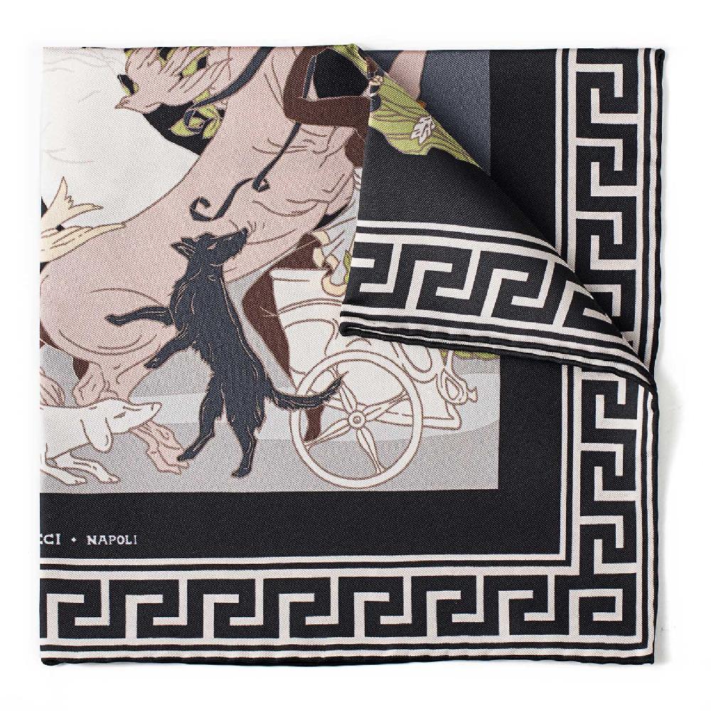 Rubinacci Pochette Artemide E Apollo Nero