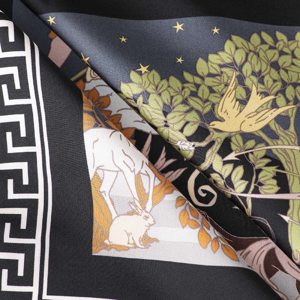 Rubinacci Pochette Artemide E Apollo Nero