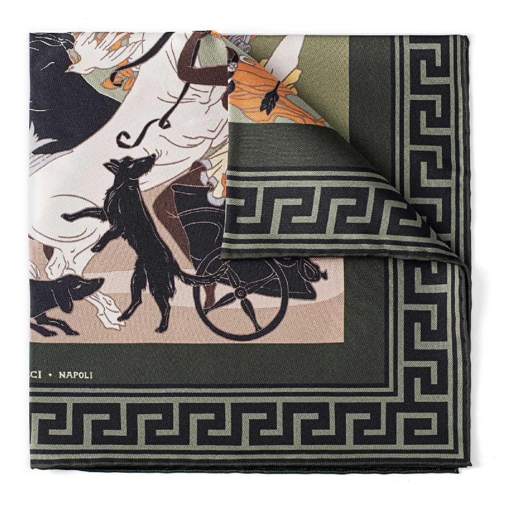 Rubinacci Pochette Artemide E Apollo Verde