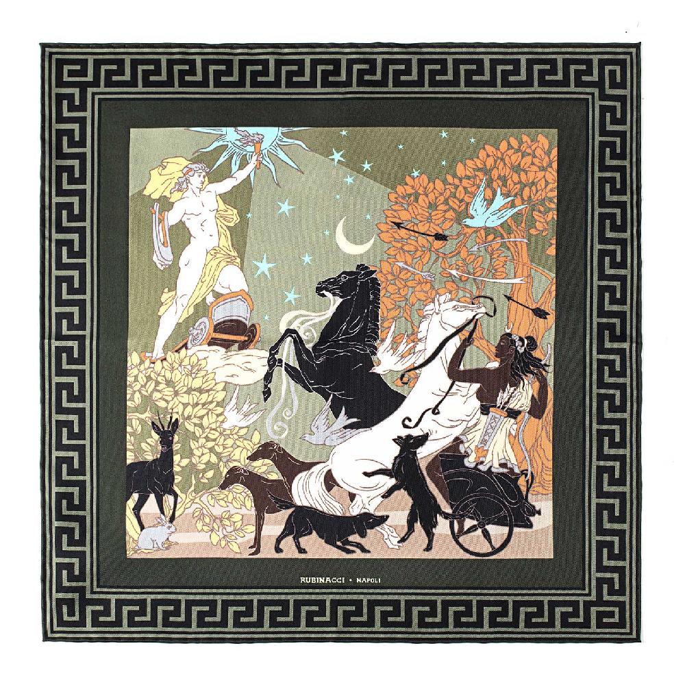 Rubinacci Pochette Artemide e Apollo verde