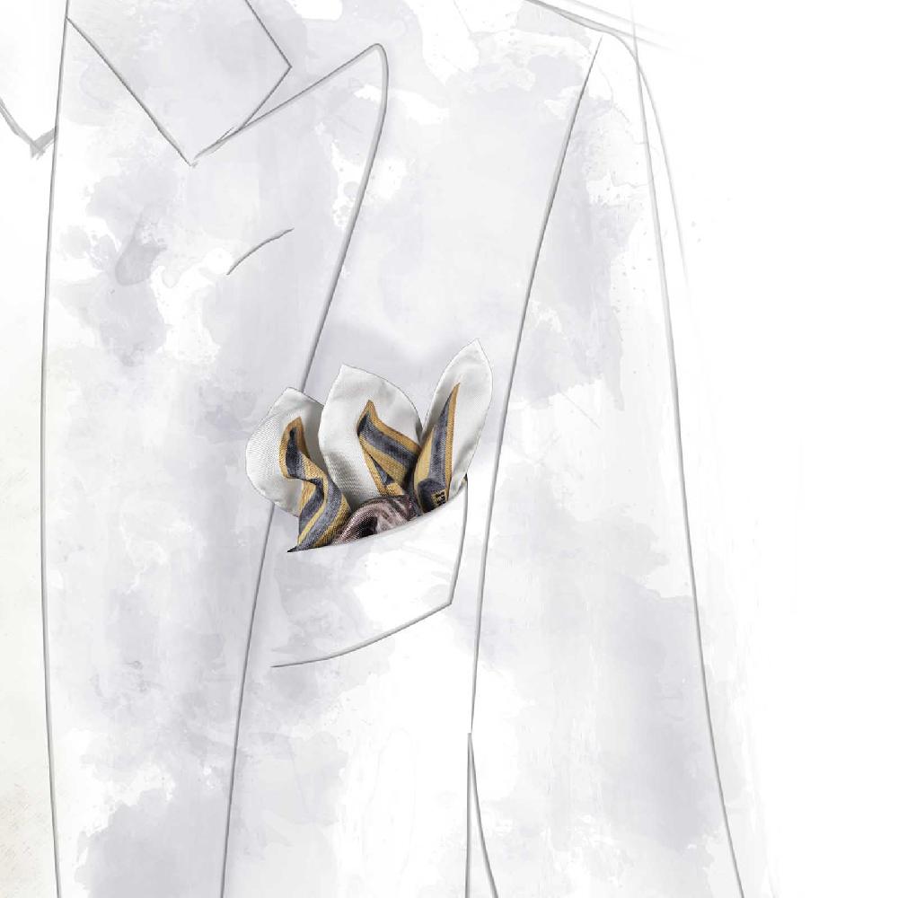 Rubinacci Pochette Bella Bianca