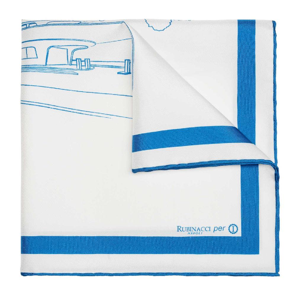 Rubinacci Pochette Garage Italia Bianco