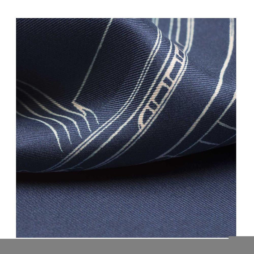 Rubinacci Pochette Garage Italia Blu Navy