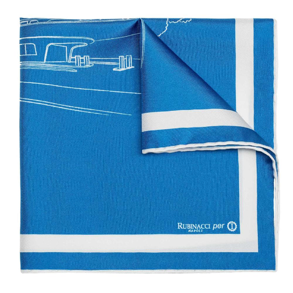 Rubinacci Pochette Garage Italia Petrolio