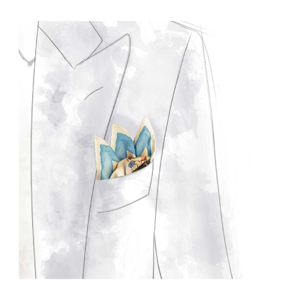 Rubinacci Pochette Mendoza Crema