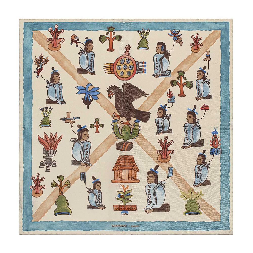 Rubinacci Pochette mendoza crema