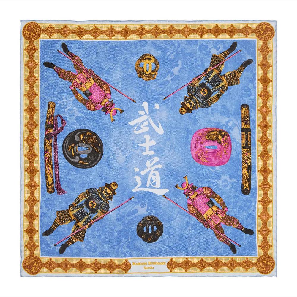 Rubinacci Pochette samurai celeste