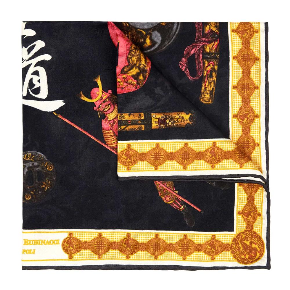 Rubinacci Pochette Samurai Nero