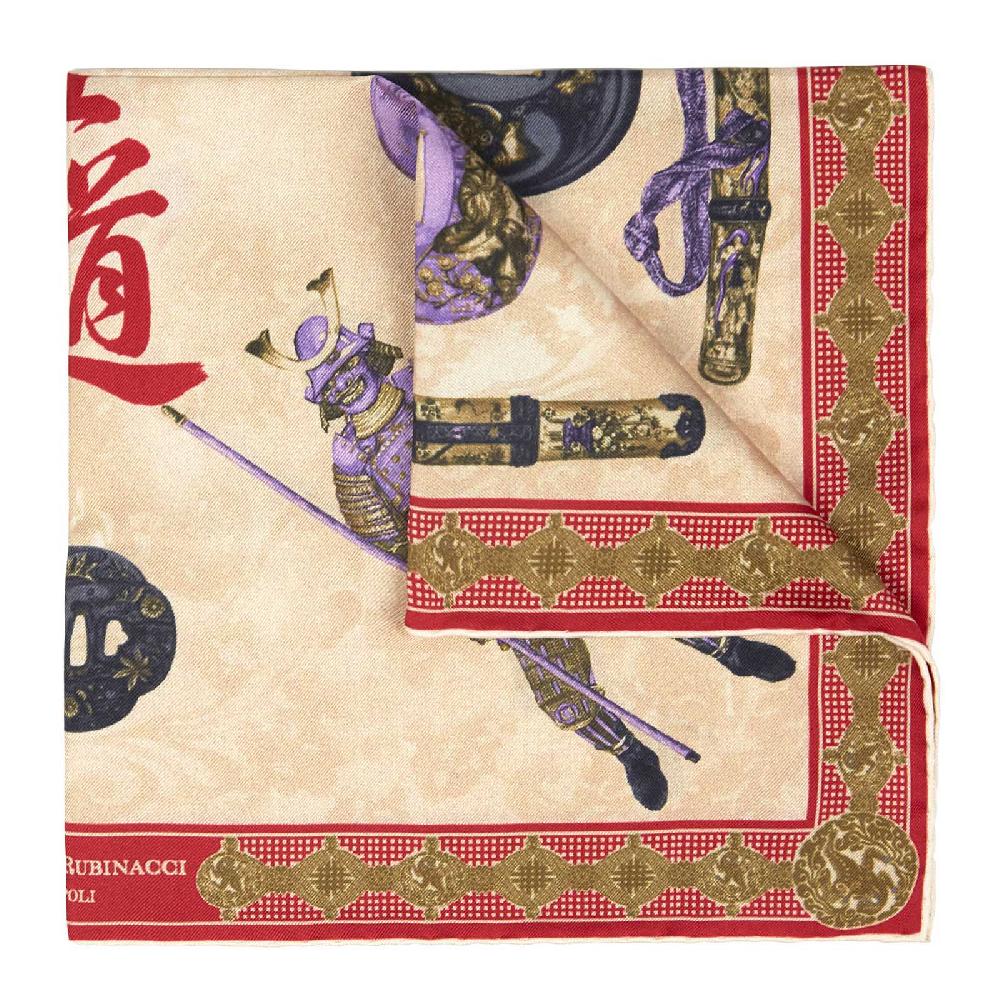 Rubinacci Pochette Samurai Rosso