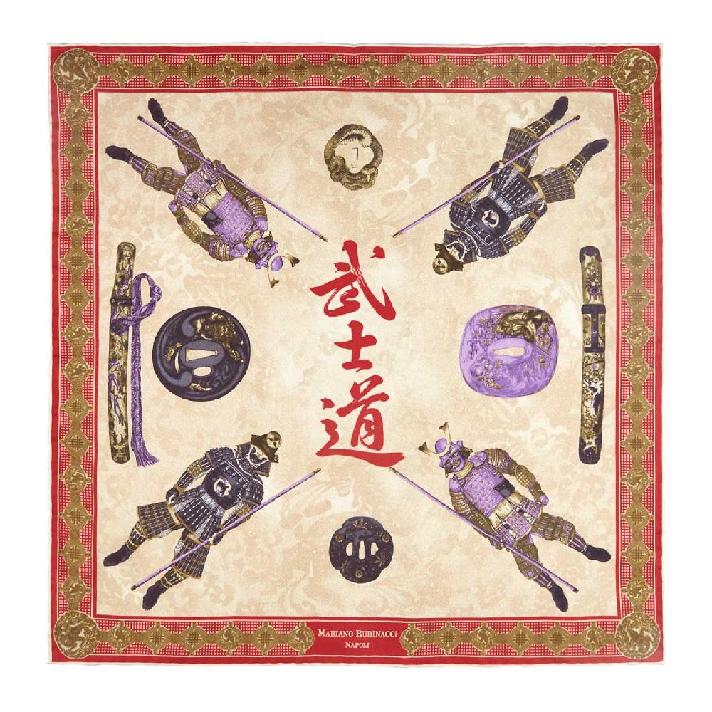 Rubinacci Pochette samurai rosso