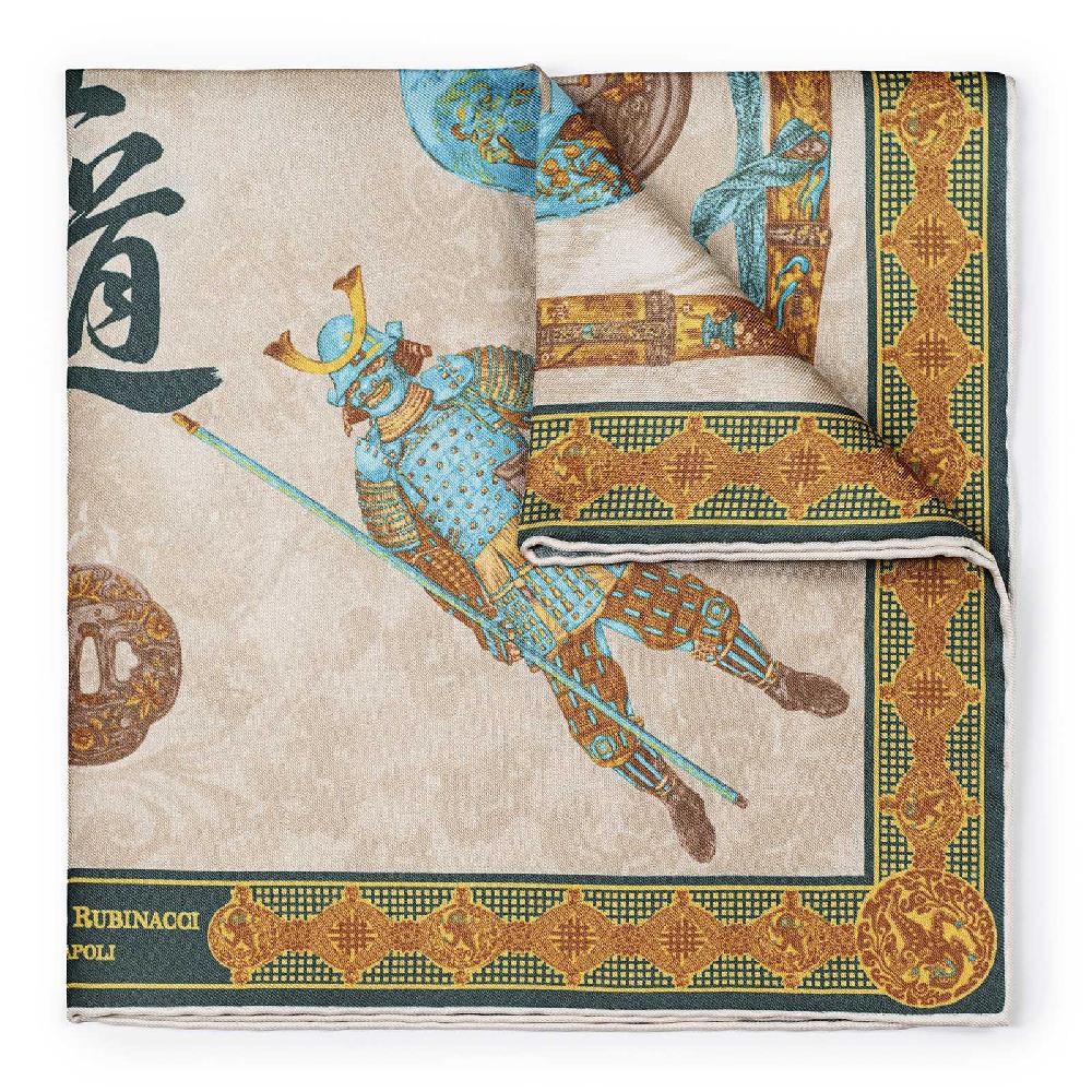 Rubinacci Pochette Samurai Verde